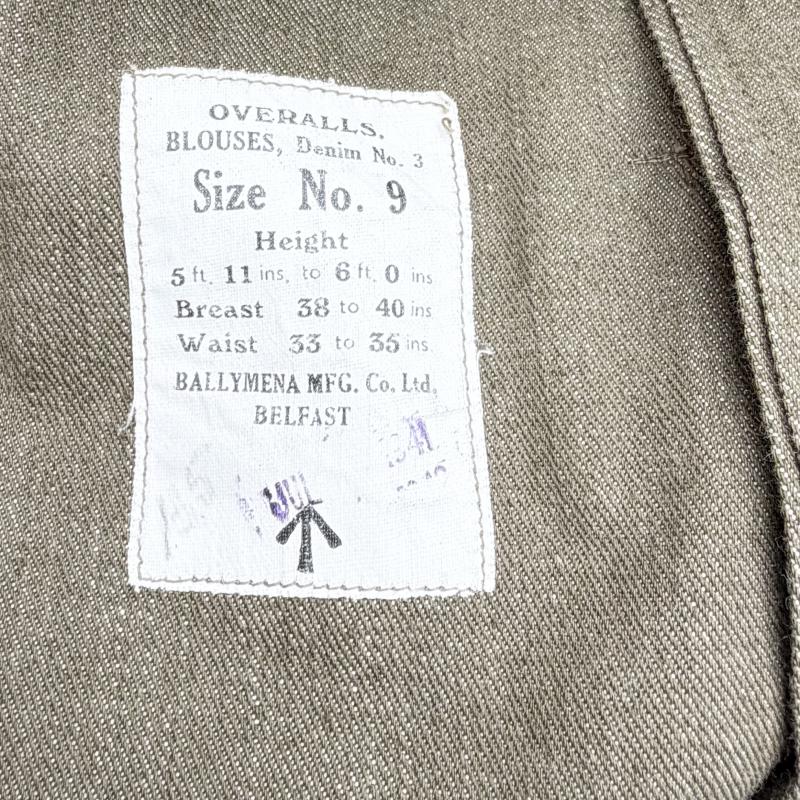 British WW2 Denim Battle Dress tunic (39 Patern)