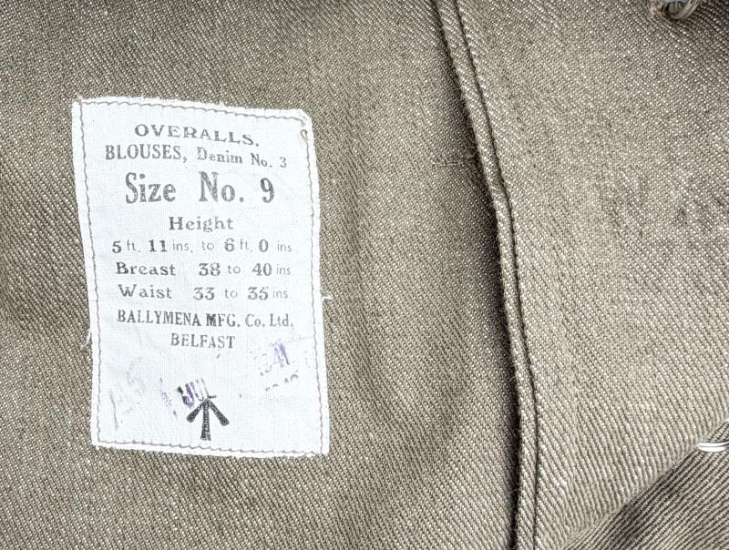 British WW2 Denim Battle Dress tunic (39 Patern)