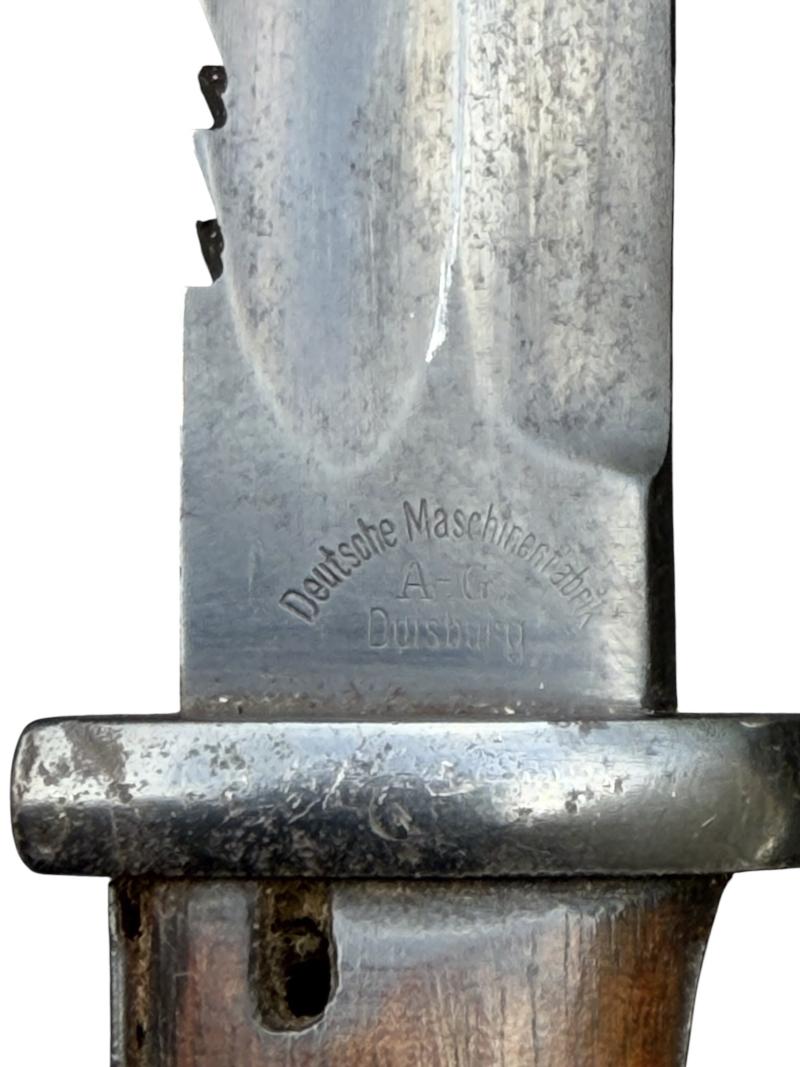 German WW1 Imperal Gewehr 98 Sawback Bayonet