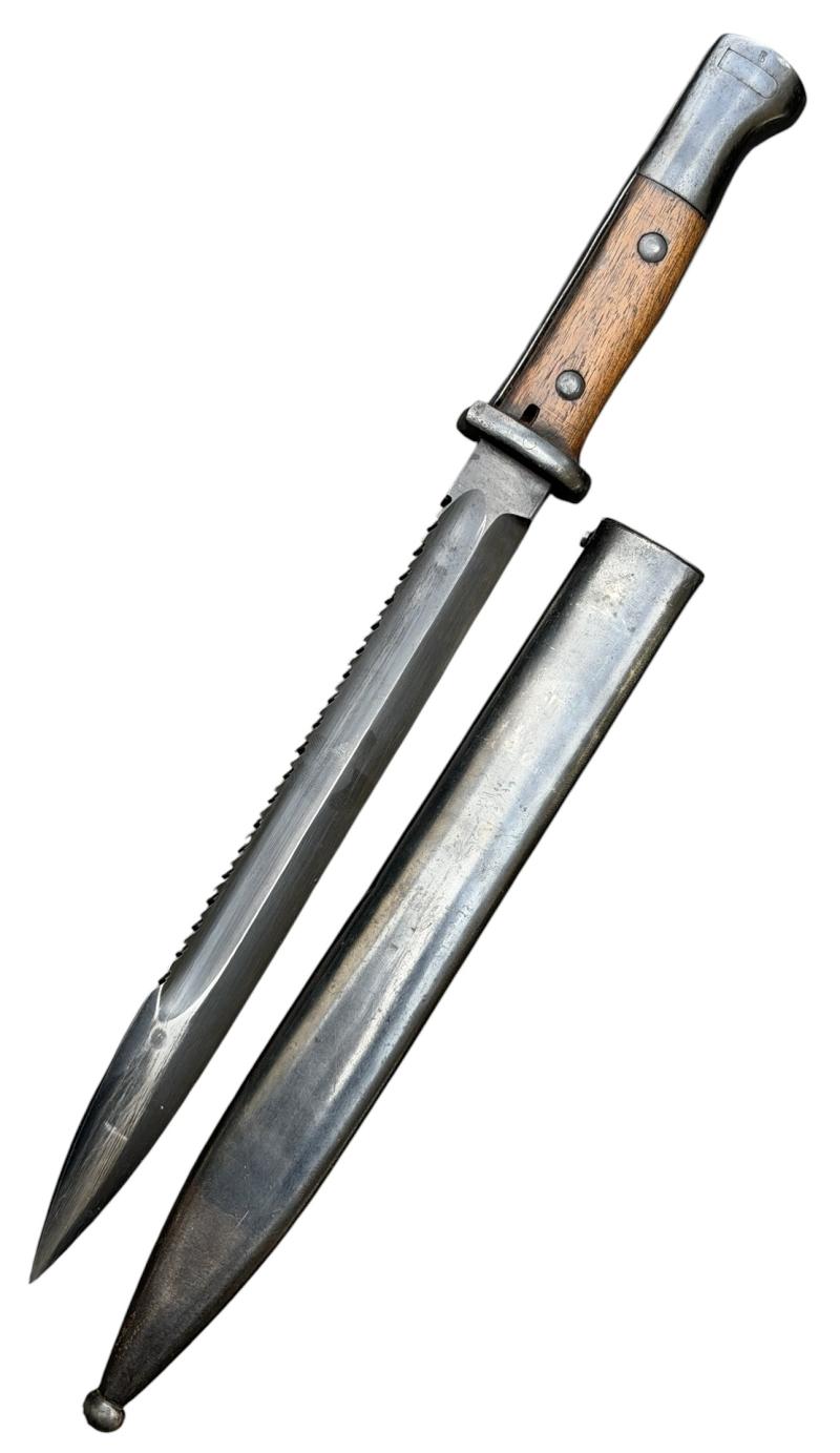 German WW1 Imperal Gewehr 98 Sawback Bayonet