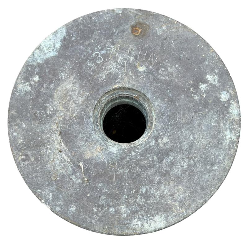 British WW2 QF 3.7-Inch AA Gun Brass Shell/Casing