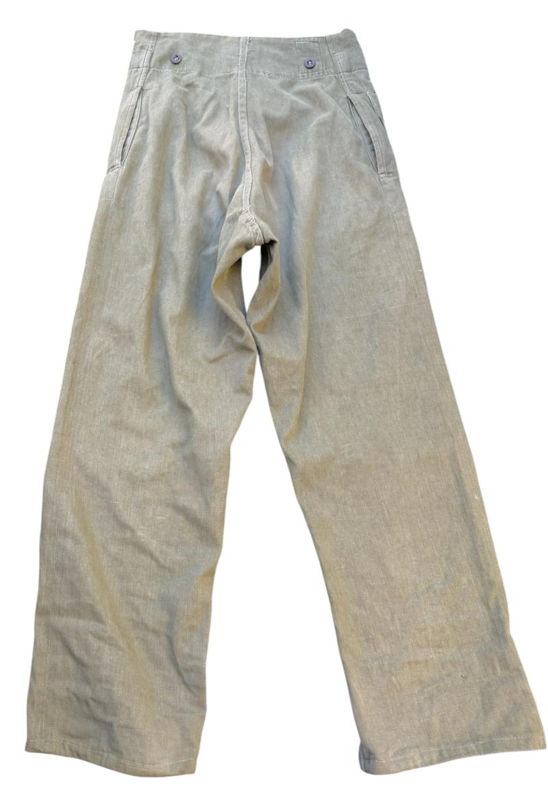 British WW2 Denim P40 Trousers with cloth label