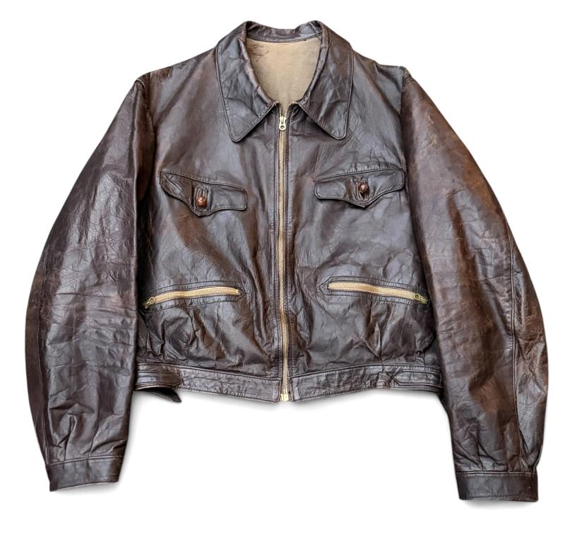 Luftwaffe leather Flight Jacket (French made)
