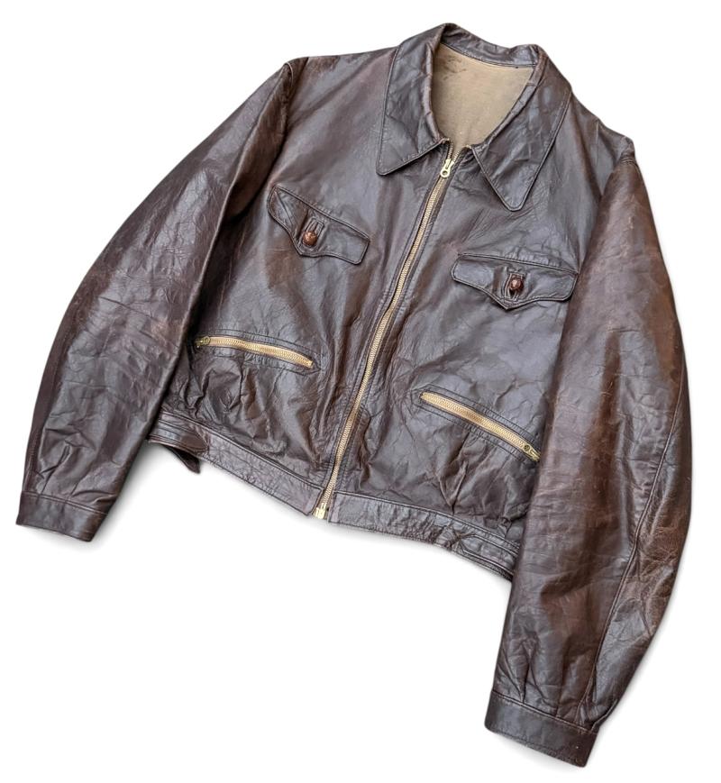 Luftwaffe leather Flight Jacket (French made)
