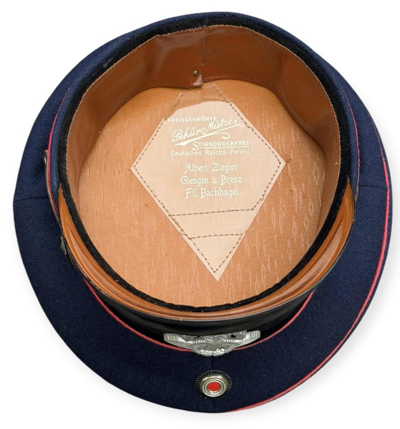 Third Reich Feuerschutz Visor Cap