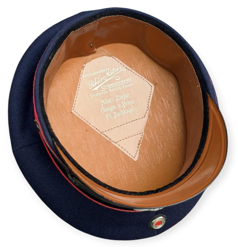 Third Reich Feuerschutz Visor Cap