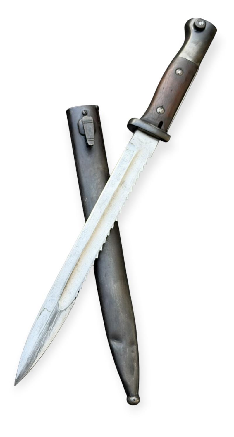 German WW1 Imperal Gewehr 98 Sawback Bayonet