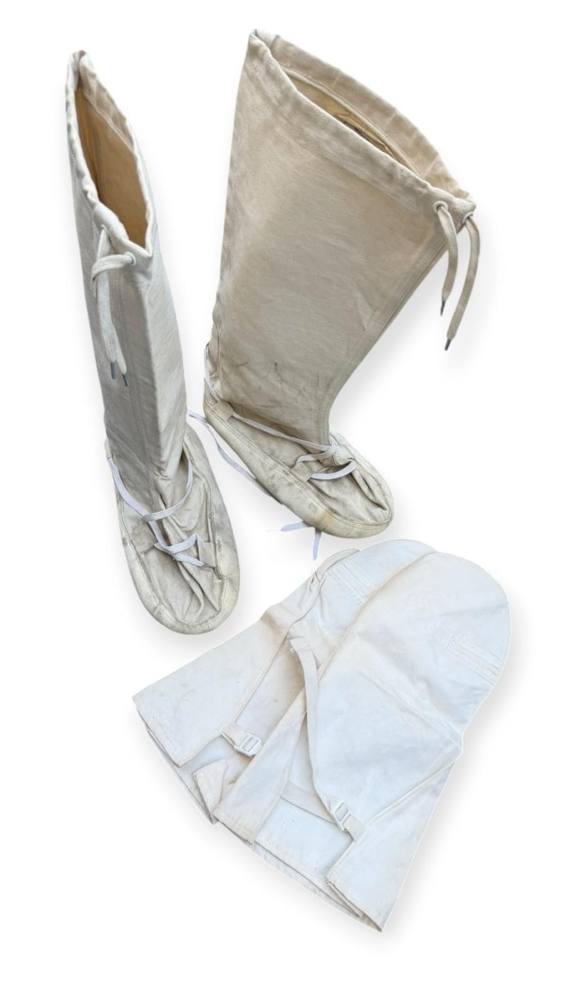 US WW2 Snow Camo over Boots and Mittens