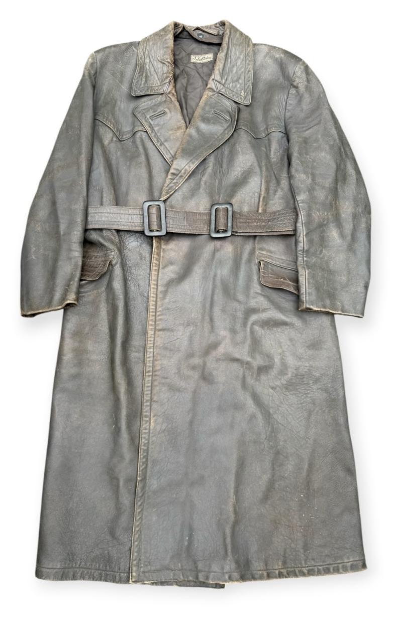 Wehrmacht Officers Leather Greatcoat