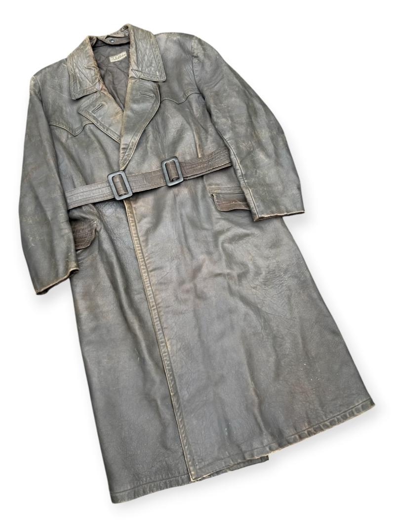 Wehrmacht Officers Leather Greatcoat