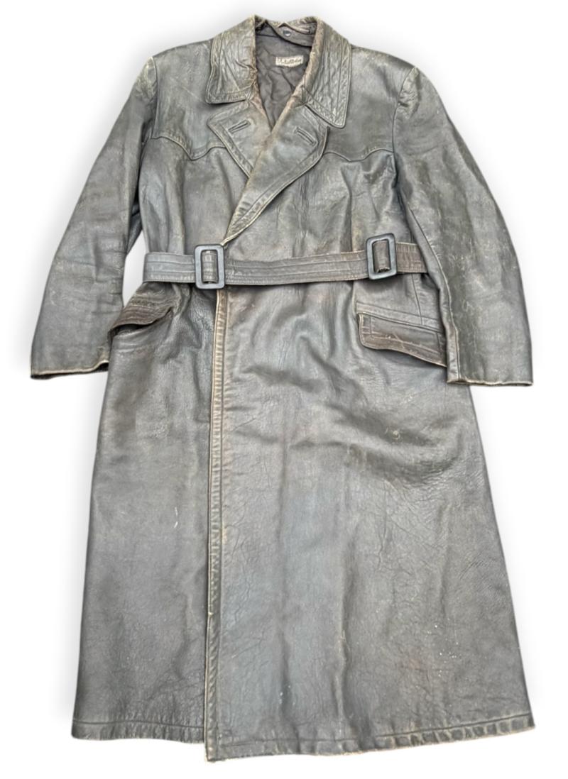 Wehrmacht Officers Leather Greatcoat
