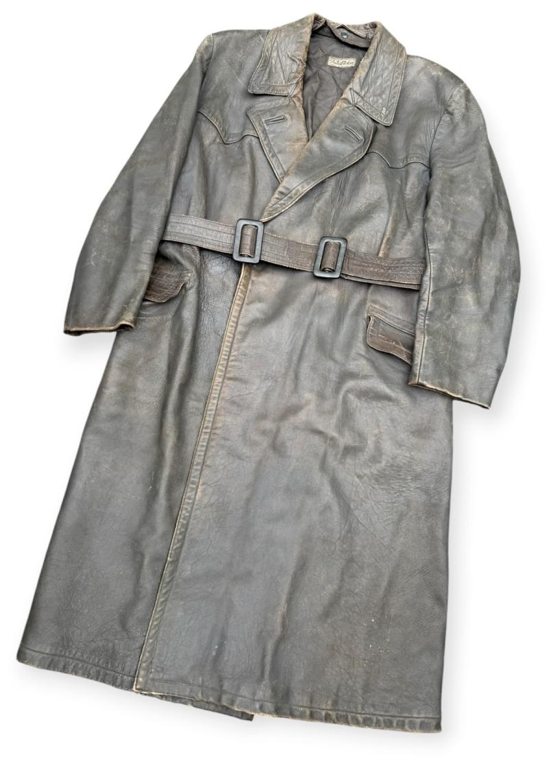 Wehrmacht Officers Leather Greatcoat
