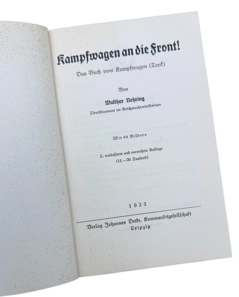 Booklet Panzerkampfwagen an die Front!