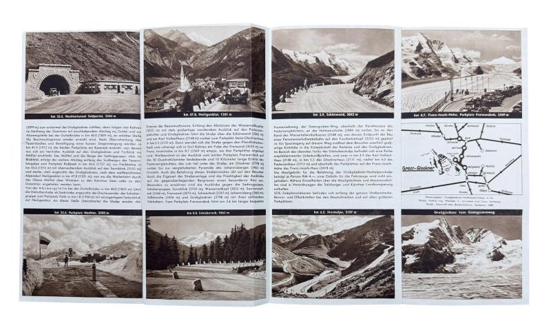 Third Reich Tourist Flyer Gross-Glockner - Hochalpen-Strasse