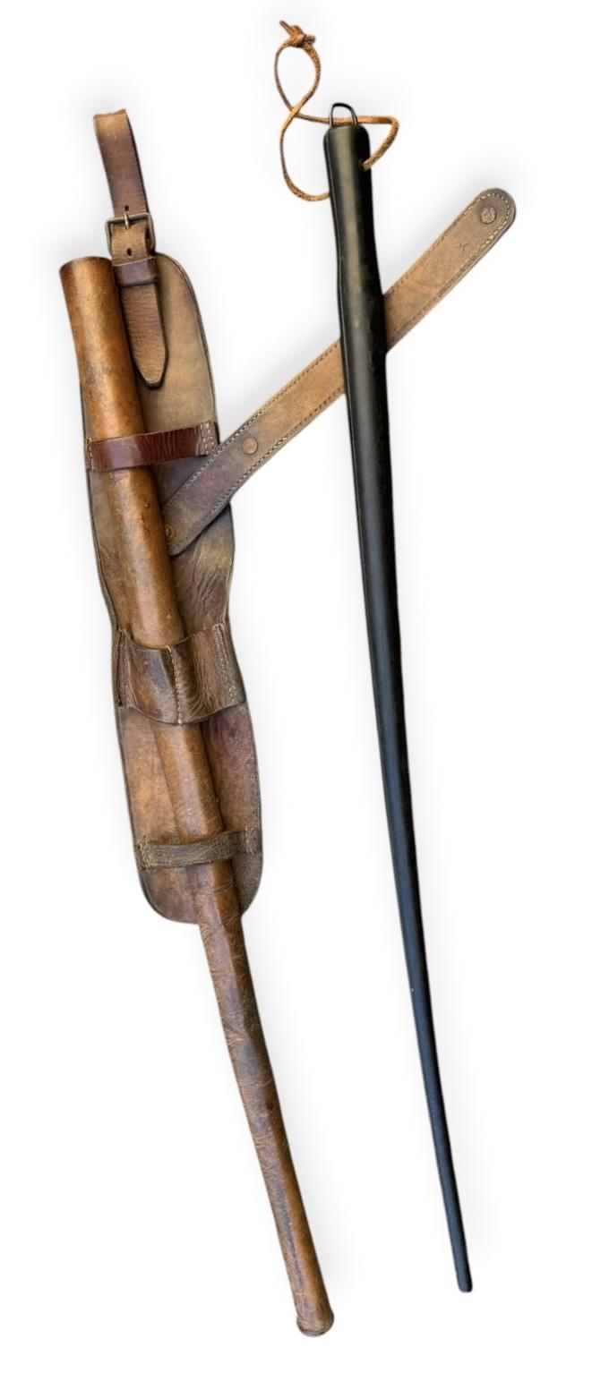 Wehrmacht or Dutch pre WW2 Horse Cavalry Baton in leather Cover