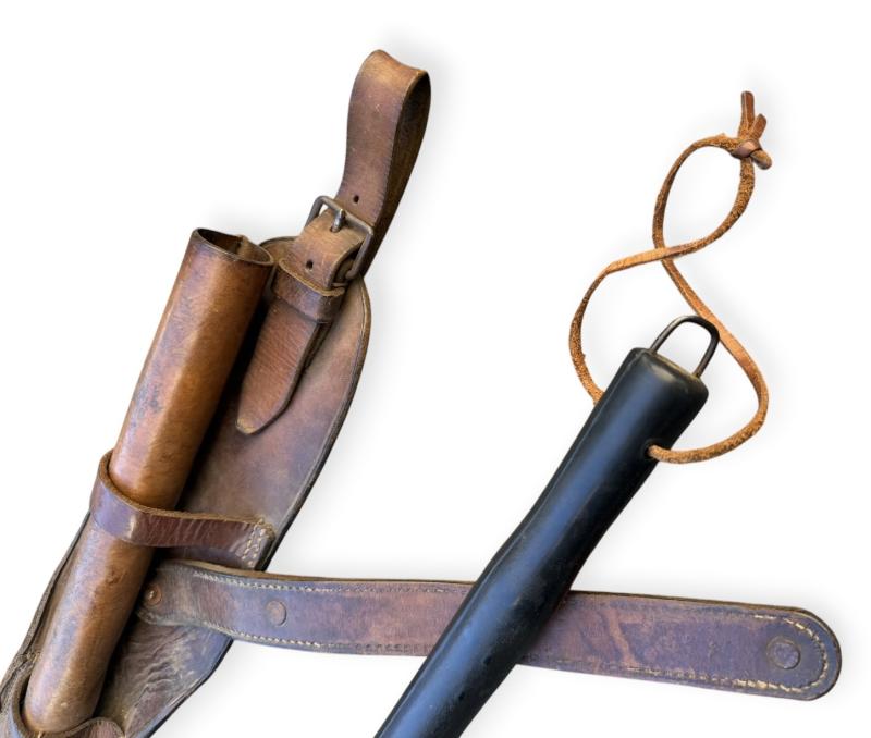 Wehrmacht or Dutch pre WW2 Horse Cavalry Baton in leather Cover