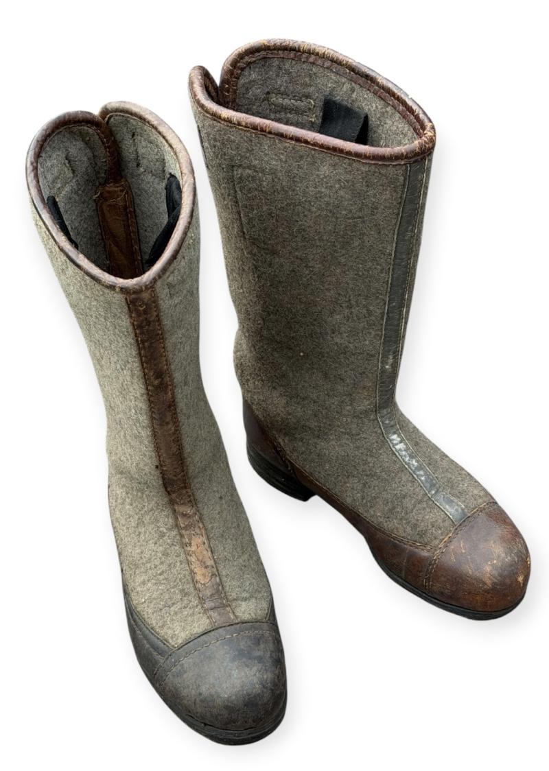 Wehrmacht early model Felt/Leather Winter Boots