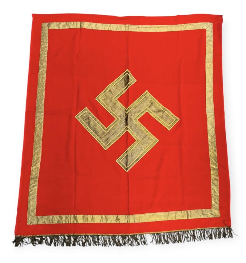 NSDAP Wall/Podium  Flag/Banner with Golden Swastika