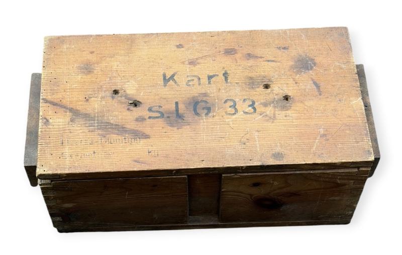 Wehrmacht wooden Kart 15 cm s.I.G 33 Case