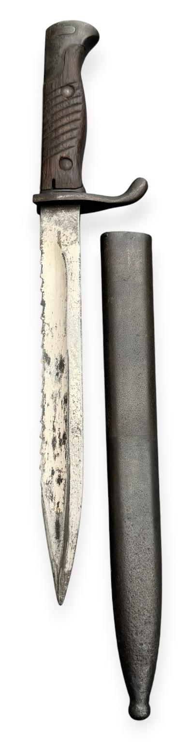 German WW1 Imperial shortened Sawback Butcher Knife Bayonet