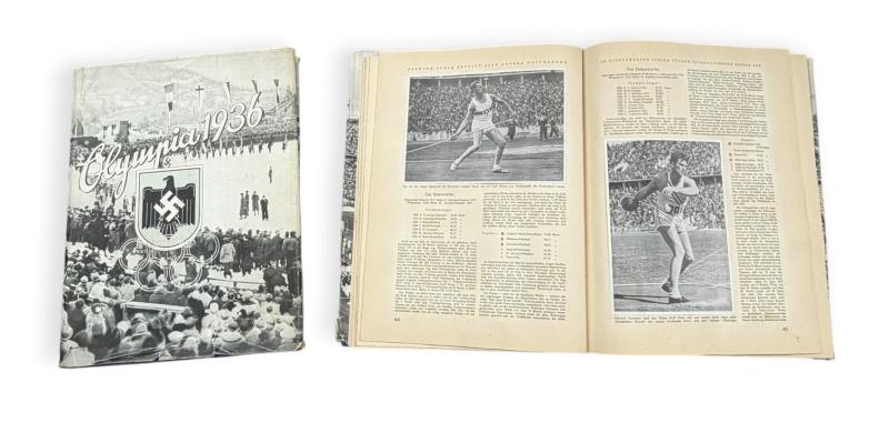 2 Third Reich Cigarette Pictures Albums 16th Olympic Games in Berlin