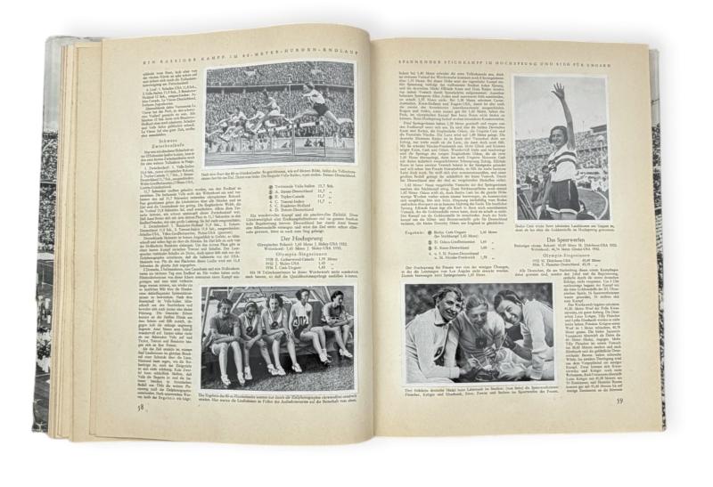 2 Third Reich Cigarette Pictures Albums 16th Olympic Games in Berlin