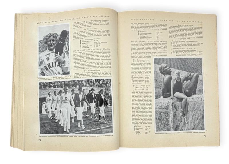 2 Third Reich Cigarette Pictures Albums 16th Olympic Games in Berlin