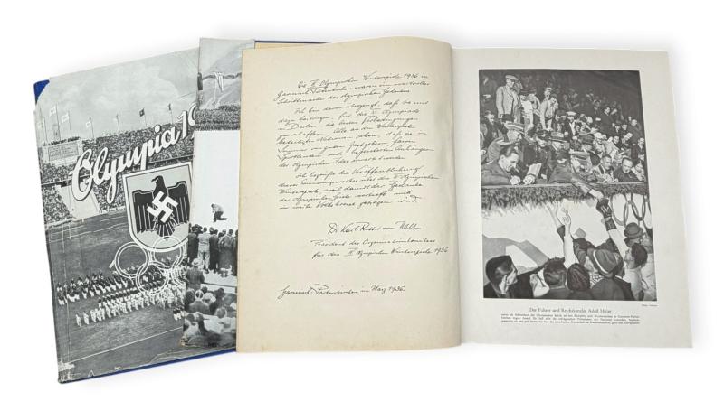2 Third Reich Cigarette Pictures Albums 16th Olympic Games in Berlin