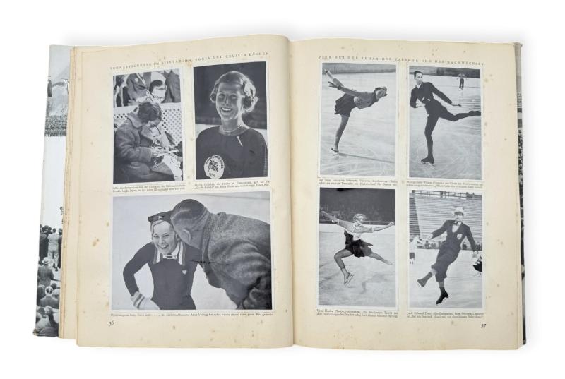 2 Third Reich Cigarette Pictures Albums 16th Olympic Games in Berlin