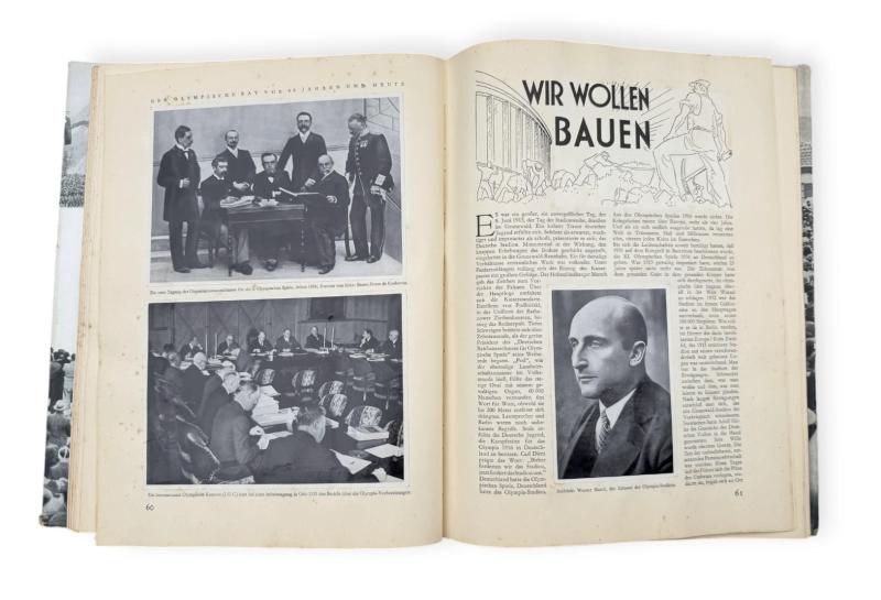 2 Third Reich Cigarette Pictures Albums 16th Olympic Games in Berlin