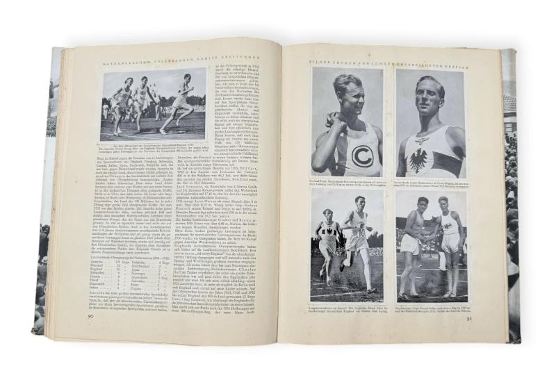 2 Third Reich Cigarette Pictures Albums 16th Olympic Games in Berlin