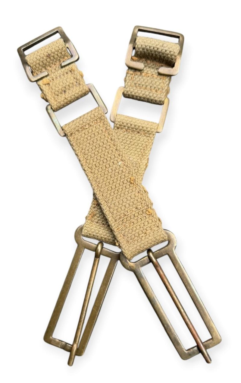 British WW2 webbing brace attachments.