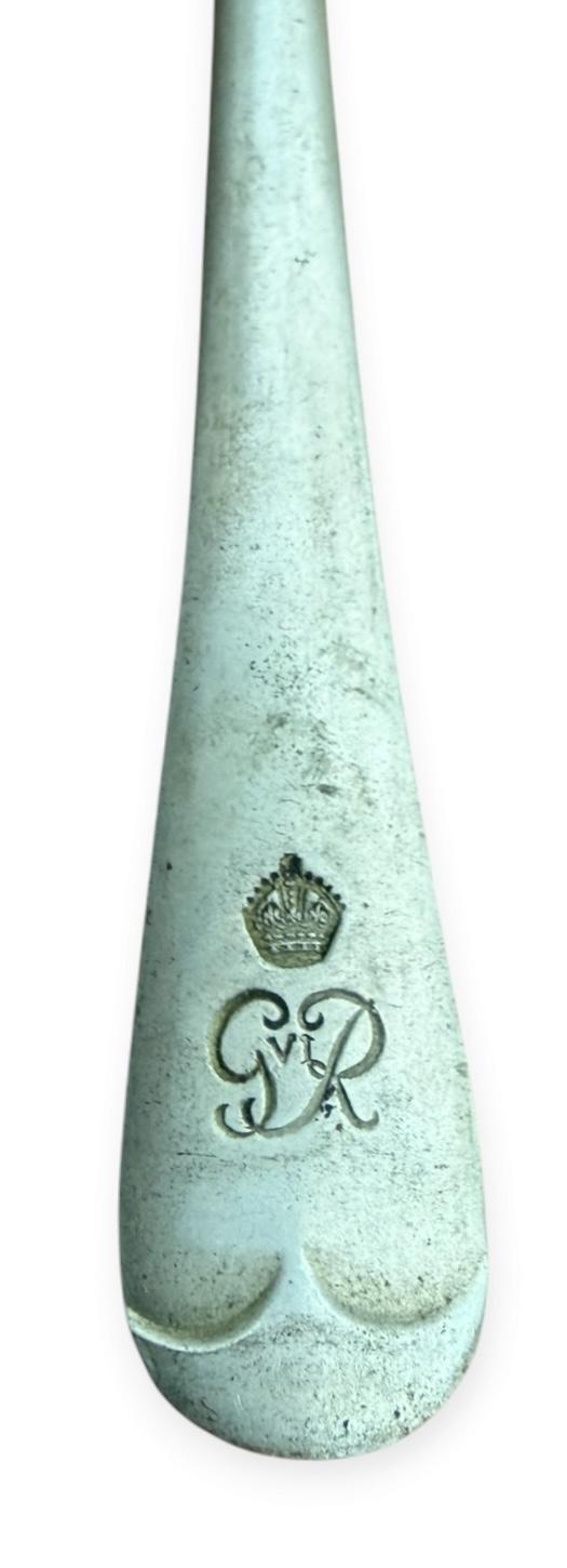 WW2 British Army Officers Royal Cypher Of King George VI Marked Fork.